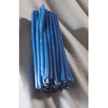 Candele in Cera d'Api sottili - color Azzurro